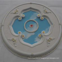 Affordable and high quality European palace Style 100x100cm round PS  artistic ceiling ps ceiling